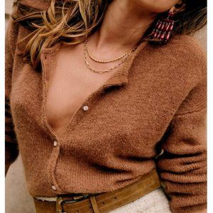 Sézane Gaspard Jumper in Camel